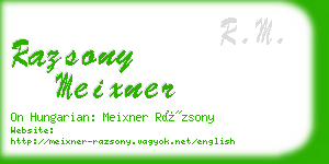 razsony meixner business card